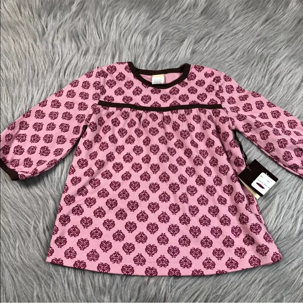 Tea Collection Natasha Baby Girls Pink Top 6 Months